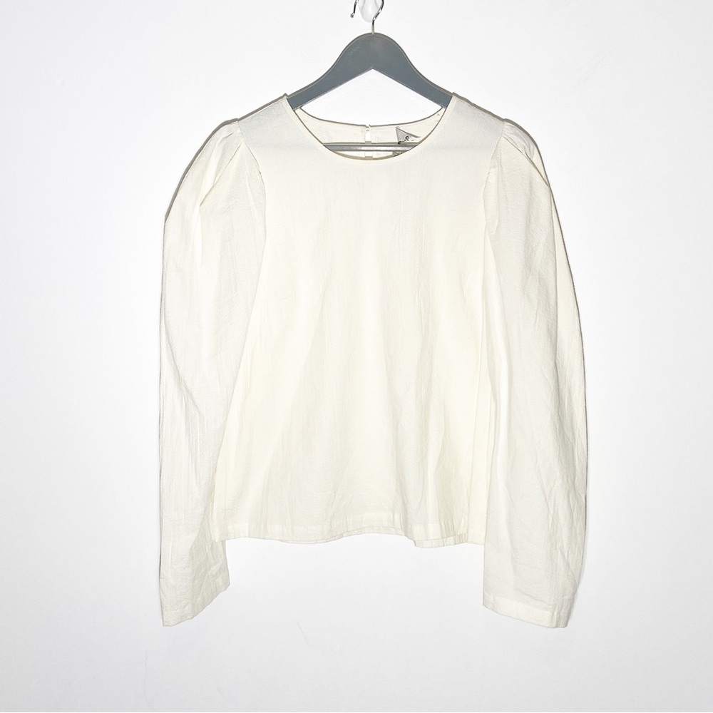 Sea New York Cream Long-Sleeve Blouse